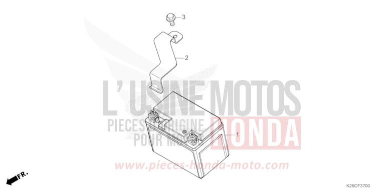 BATTERY for MSX GROM A PEARL HORIZON WHITE (NHB61) from 2024